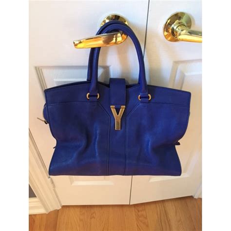 ysl cabas blue|ysl cabas tote.